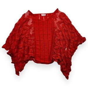 Free People Sunshine Crochet Kaftan